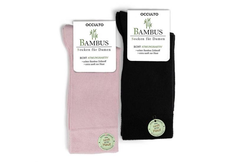 OCCULTO Basicsocken Damen Bambus Socken 10er Pack (Modell: Paulina) (10-Paar) von OCCULTO