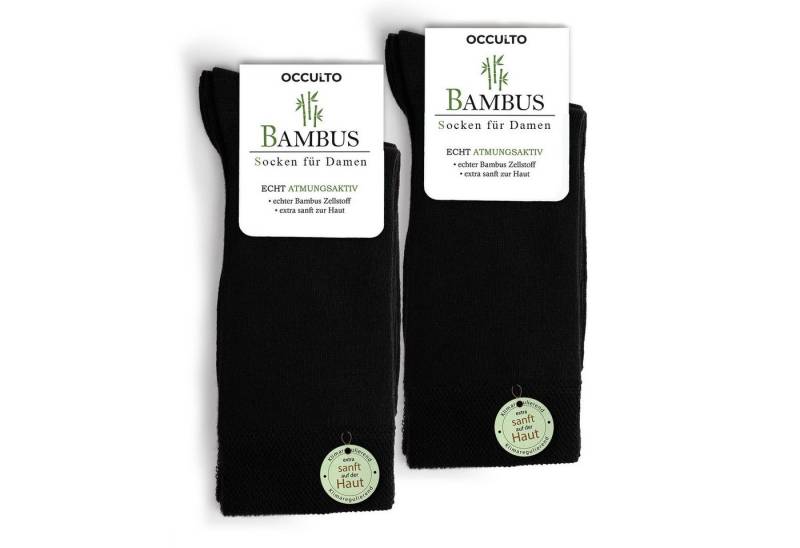 OCCULTO Basicsocken Damen Bambus Socken 10er Pack (Modell: Paulina) (10-Paar) von OCCULTO