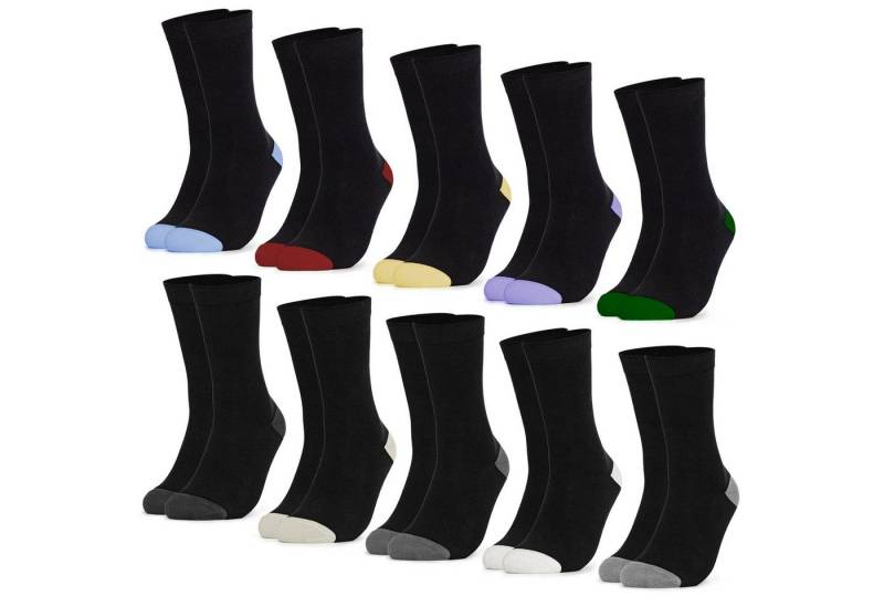 OCCULTO Basicsocken Damen Baumwollsocken 10er Pack (Modell: Gertrud) (10-Paar) von OCCULTO