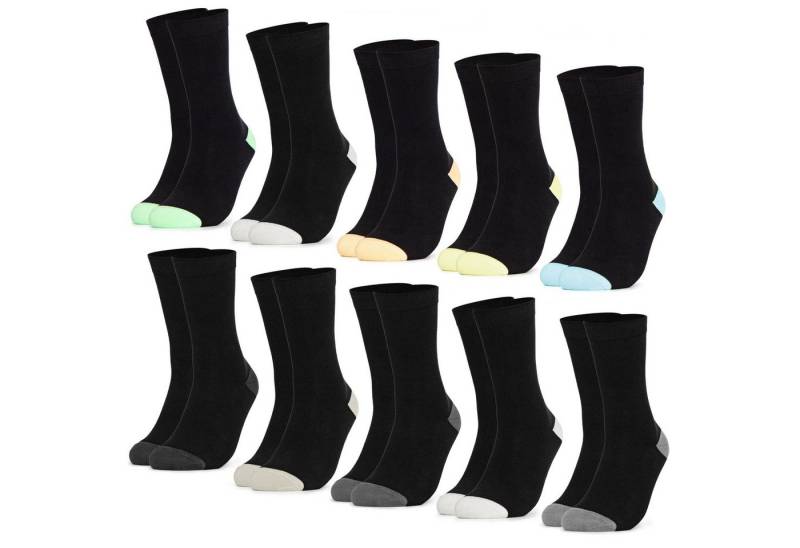 OCCULTO Basicsocken Damen Baumwollsocken 10er Pack (Modell: Gertrud) (10-Paar) von OCCULTO