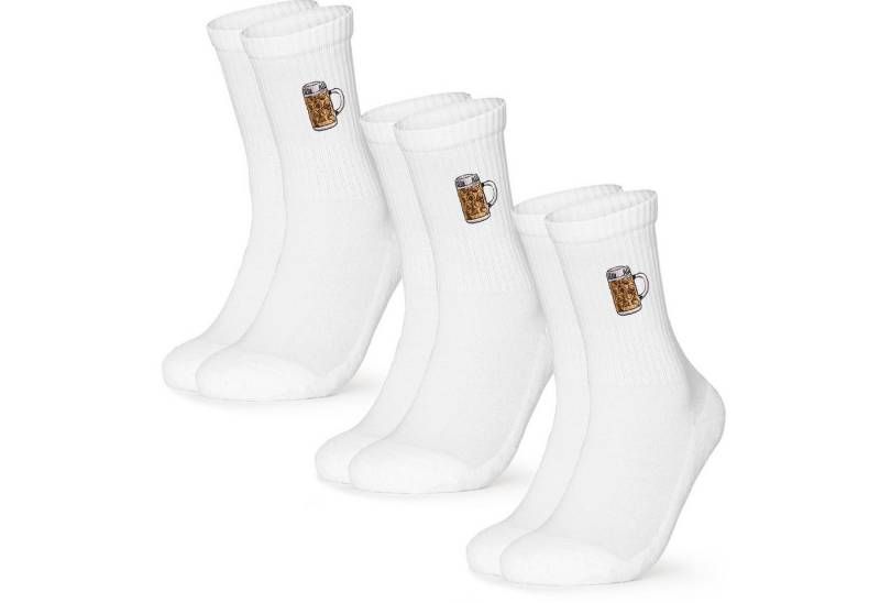 OCCULTO Basicsocken Damen & Herren Motiv Tennissocken 3er Pack (Modell: Robin) (3-Paar) von OCCULTO