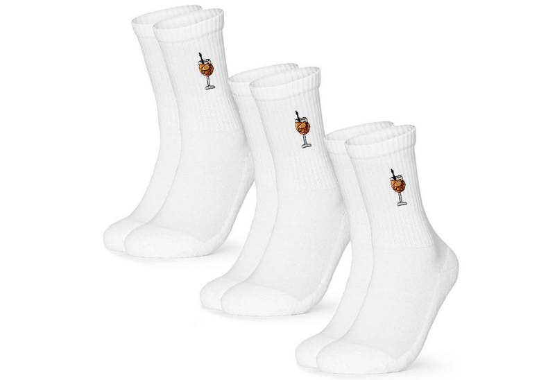 OCCULTO Basicsocken Damen & Herren Motiv Tennissocken (Modell: Robin) (3-Paar) von OCCULTO