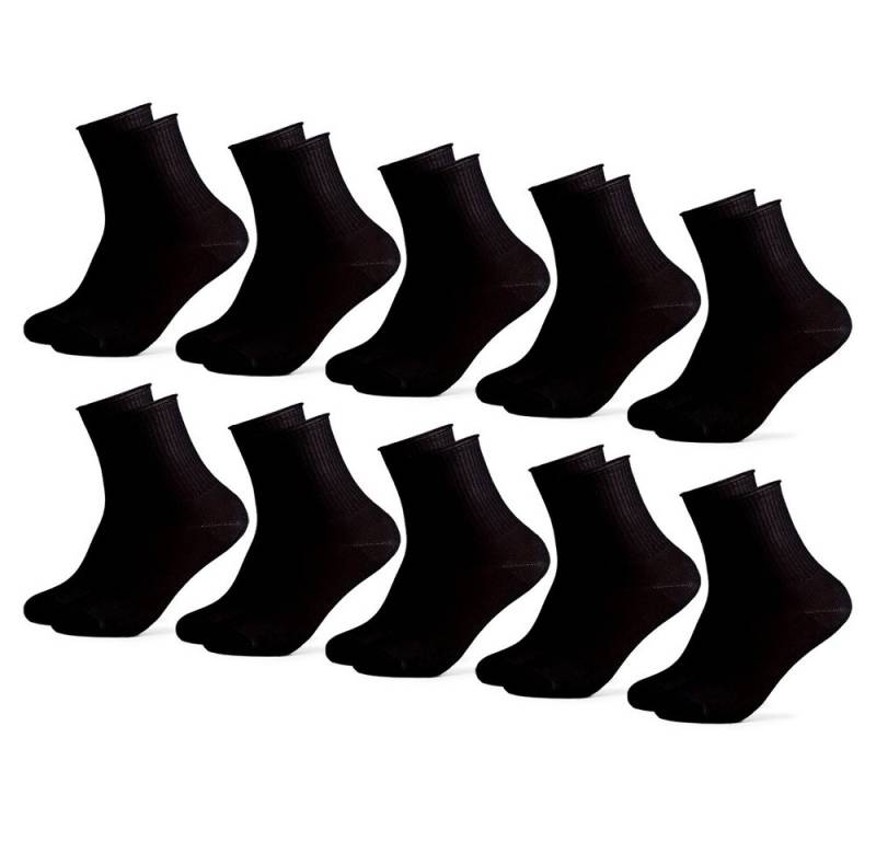 OCCULTO Basicsocken Damen & Herren Socken ohne Gummibund 10er Pack (Modell: Velano) (10-Paar) von OCCULTO