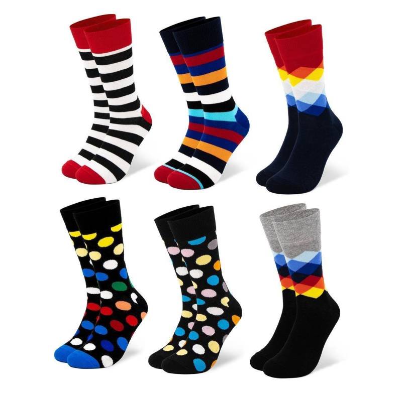 OCCULTO Basicsocken Herren Bunte Socken 6er Pack (Modell: Sigi) (6-Paar) von OCCULTO