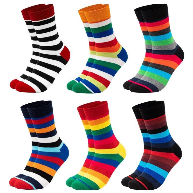 OCCULTO Basicsocken Herren Bunte Socken 6er Pack (Modell: Sigi) (6-Paar) von OCCULTO
