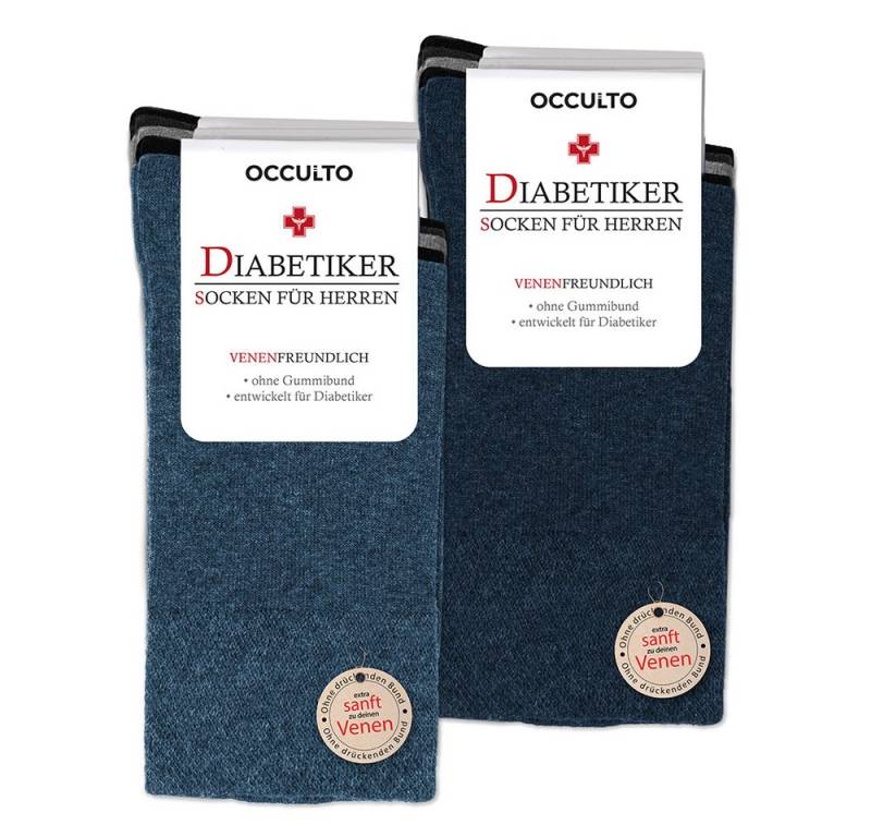 OCCULTO Basicsocken Herren Diabetikersocken 10er Pack (Modell: Goetz) (10-Paar) von OCCULTO