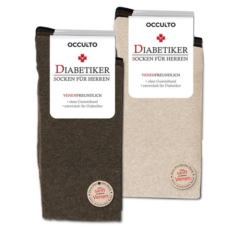 OCCULTO Basicsocken Herren Diabetikersocken 10er Pack (Modell: Goetz) (10-Paar) von OCCULTO