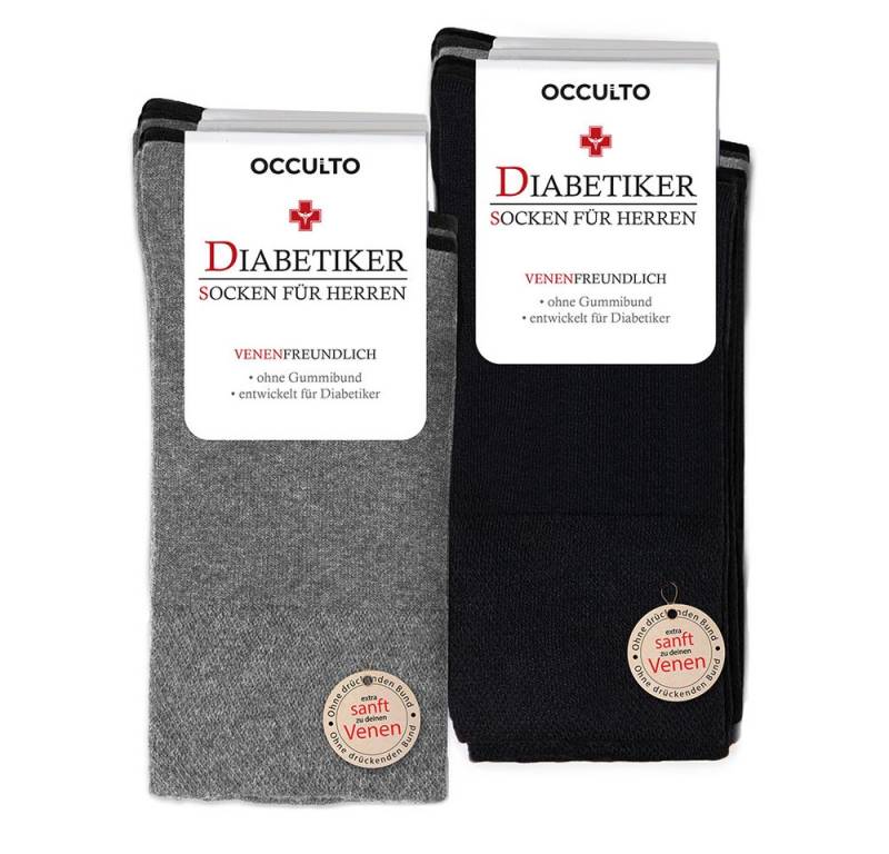 OCCULTO Basicsocken Herren Diabetikersocken 10er Pack (Modell: Goetz) (10-Paar) von OCCULTO