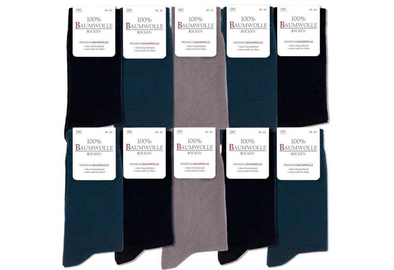 OCCULTO Businesssocken Occulto Herren 100% Baumwollsocken 10-20er Pack (Modell: Ingo) (10-Paar) von OCCULTO