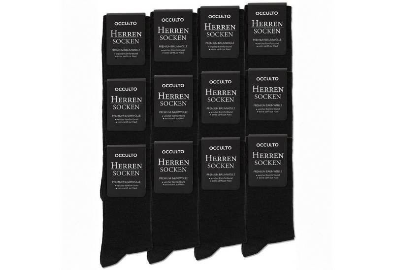 OCCULTO Businesssocken Herren Business Socken 6er Pack, 12er Pack (Modell: Lukas) (12-Paar) von OCCULTO
