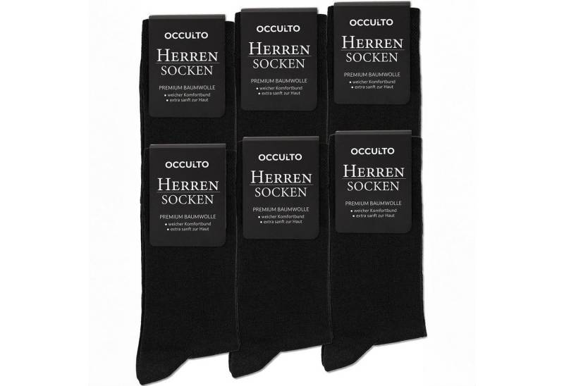 OCCULTO Businesssocken Herren Business Socken 6er Pack, 12er Pack (Modell: Lukas) (6-Paar) von OCCULTO