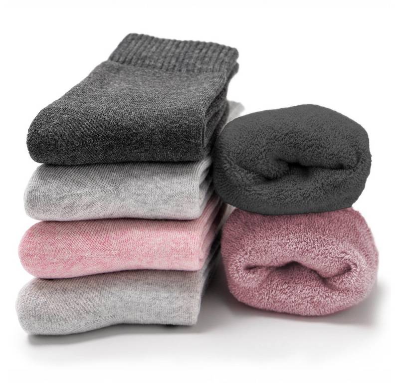 OCCULTO Kuschelsocken Damen Warme Kuschelsocken 6er Pack (Modell: Smilla) (6-Paar) von OCCULTO