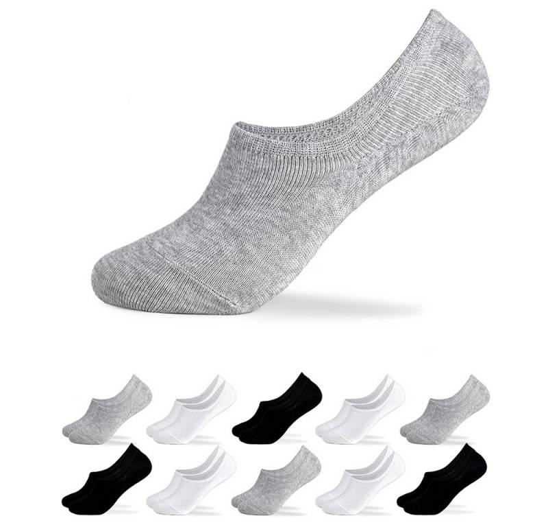 OCCULTO Füßlinge Damen Füsslinge 10er Pack (Modell: Susi) (10-Paar) von OCCULTO
