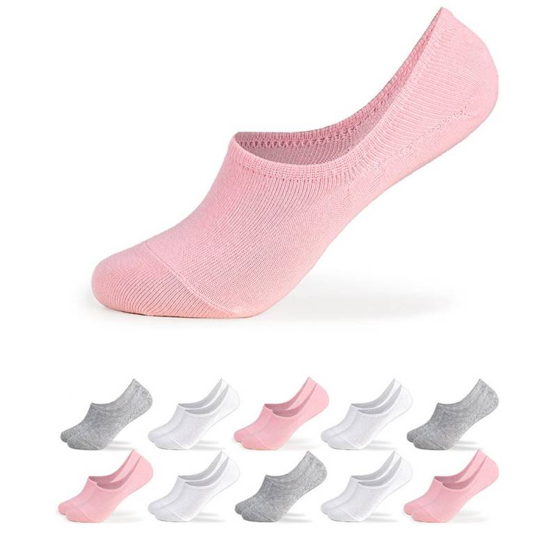 OCCULTO Füßlinge Damen Füsslinge 10er Pack (Modell: Susi) (10-Paar) von OCCULTO