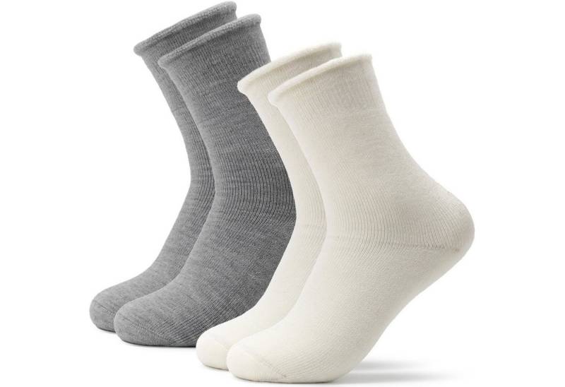 OCCULTO Kuschelsocken Damen Warme Kuschelsocken 2er Pack (Modell: Elsa) (2-Paar) von OCCULTO