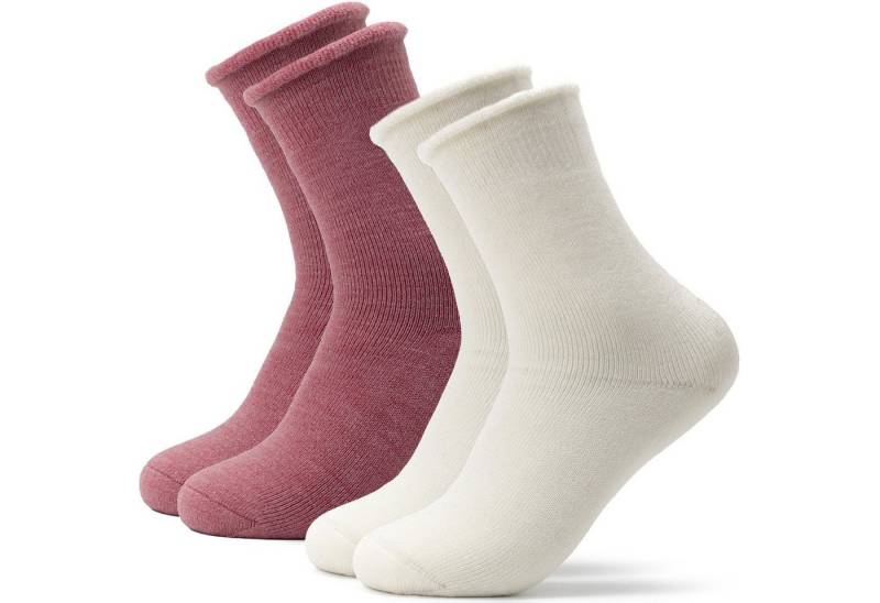 OCCULTO Kuschelsocken Damen Warme Kuschelsocken 2er Pack (Modell: Elsa) (2-Paar) von OCCULTO