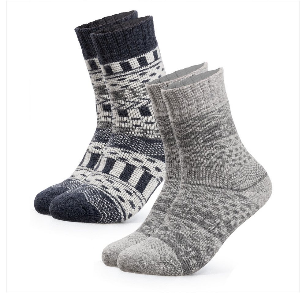 OCCULTO Norwegersocken Damen & Herren Norweger Socken 2er Pack (Modell: Lumi) (2-Paar) von OCCULTO