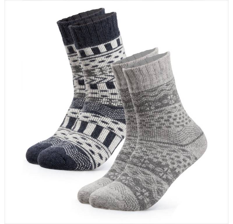 OCCULTO Norwegersocken Damen & Herren Norweger Socken 2er Pack (Modell: Lumi) (2-Paar) von OCCULTO
