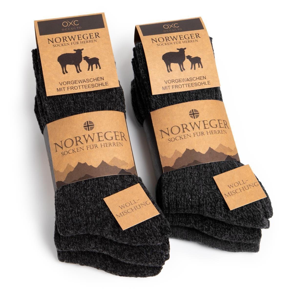 OCCULTO Norwegersocken Occutlo Herren Norweger Socken 6er Pack (Modell: Finn) (6-Paar) von OCCULTO