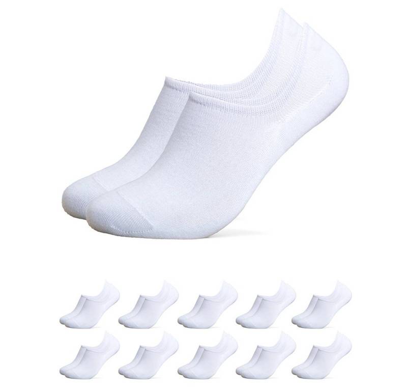OCCULTO Sneakersocken Damen & Herren Bambus Füßlinge 10er Pack (Modell: Solana) (10-Paar) von OCCULTO