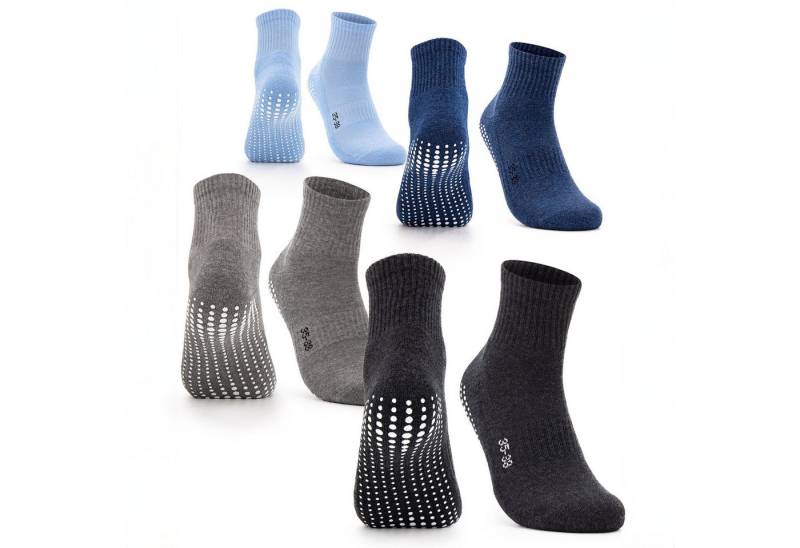 OCCULTO Sportsocken Damen Stoppersocken 2-4er Pack (Modell: Madeleine) (4-Paar) von OCCULTO