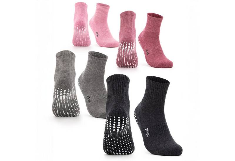 OCCULTO Sportsocken Damen Stoppersocken 2-4er Pack (Modell: Madeleine) (4-Paar) von OCCULTO