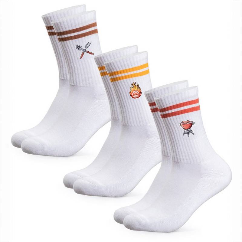 OCCULTO Tennissocken Damen & Herren Motiv Tennissocken 3er Pack (Modell: Rio) (3-Paar) von OCCULTO