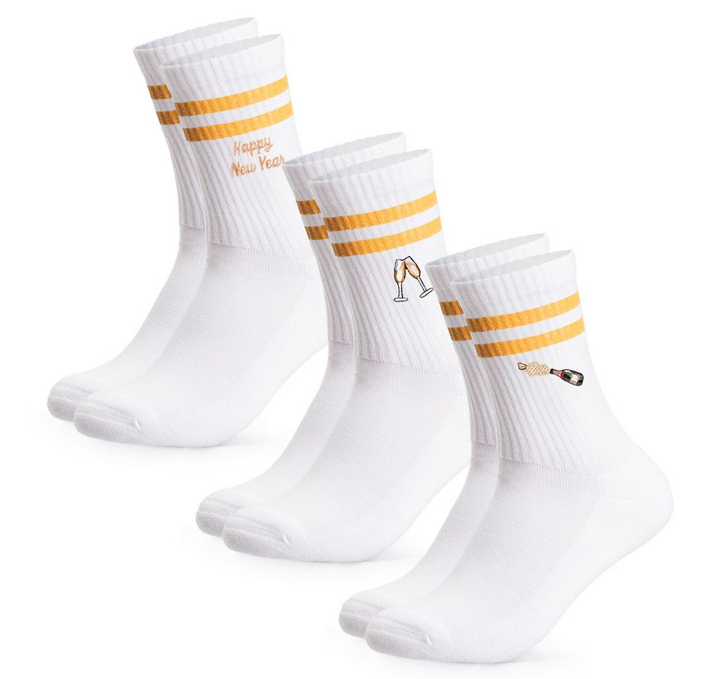 OCCULTO Tennissocken Damen & Herren Motiv Tennissocken 3er Pack (Modell: Rio) (3-Paar) von OCCULTO