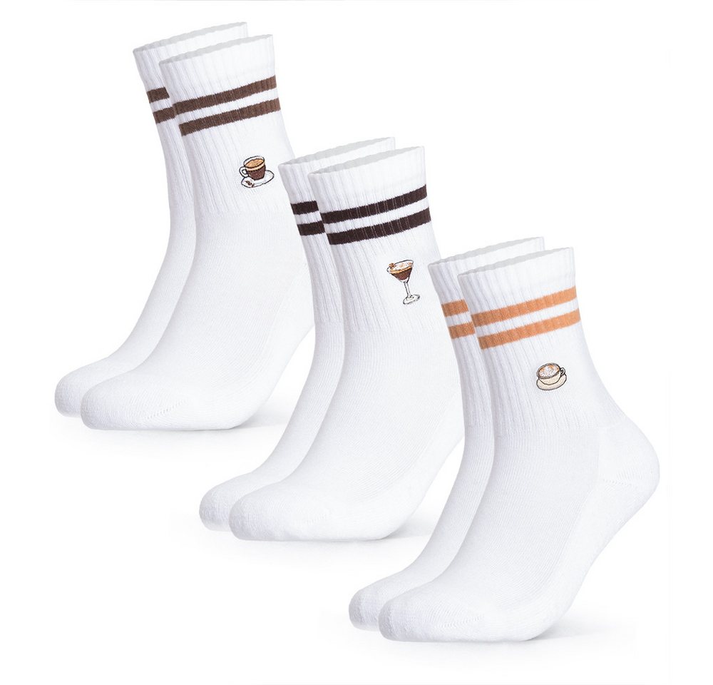 OCCULTO Tennissocken Damen & Herren Motiv Tennissocken 3er Pack (Modell: Summer) (3-Paar) von OCCULTO