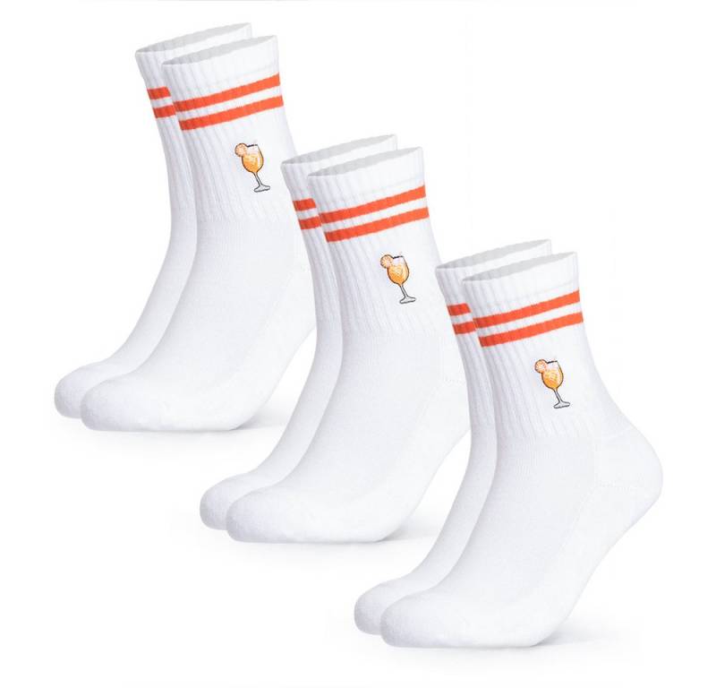 OCCULTO Tennissocken Damen & Herren Motiv Tennissocken 3er Pack (Modell: Summer) (3-Paar) von OCCULTO