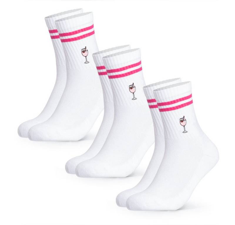 OCCULTO Tennissocken Damen & Herren Motiv Tennissocken 3er Pack (Modell: Summer) (3-Paar) von OCCULTO
