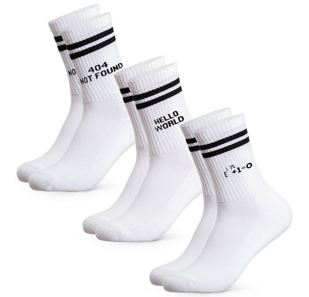 OCCULTO Tennissocken Herren Statement Tennis Socken 3er Pack (Modell: William) (3-Paar) von OCCULTO