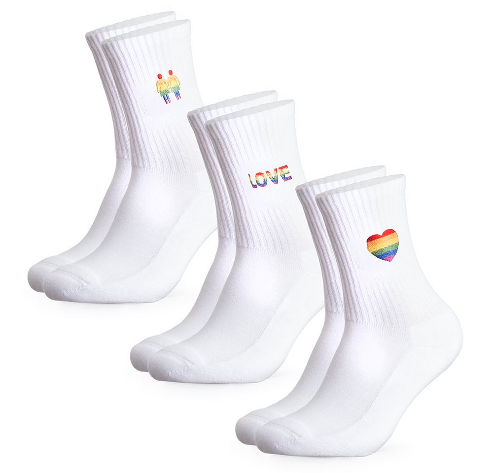 OCCULTO Tennissocken Herren & Damen LGBTQ Tennissocken 3er Pack (Modell: Pride) (3-Paar) von OCCULTO