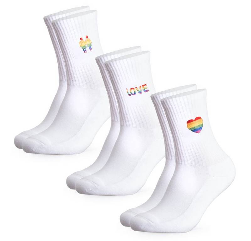 OCCULTO Tennissocken Herren & Damen LGBTQ Tennissocken 3er Pack (Modell: Pride) (3-Paar) von OCCULTO