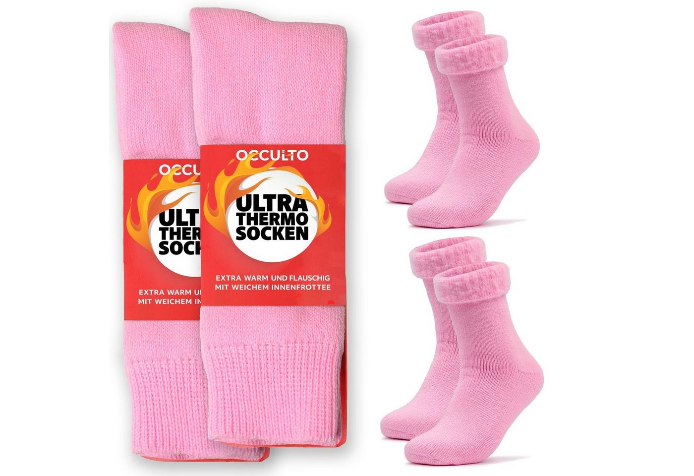 OCCULTO Thermosocken Damen Ultra Thermosocken 2er Pack (Modell: Ida) (2-Paar) von OCCULTO