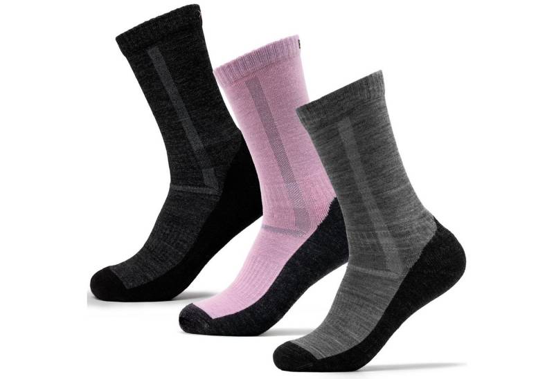 OCCULTO Wandersocken Damen Merino Wandersocken 3er Pack (Modell: Tamara) (3-Paar) von OCCULTO