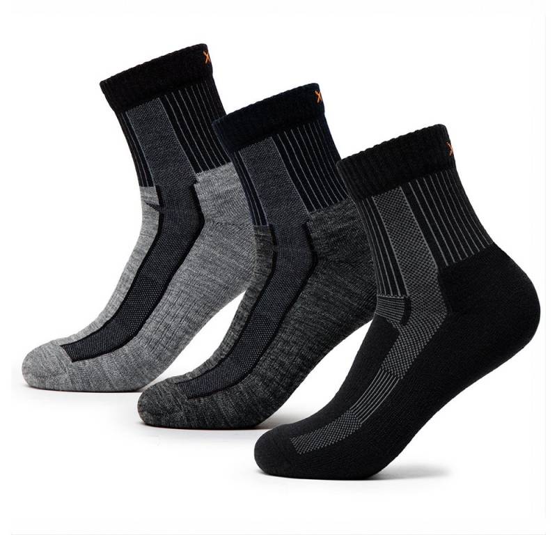 OCCULTO Wandersocken Damen & Herren Merino Wandersocken 3er Pack (Modell: Makalu) (3-Paar) von OCCULTO