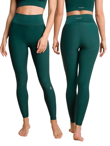 OCEANSAPART Beverly Pant Sport Leggings Damen - Yoga Pants Damen - Gym, Wander und Yoga Scrunch Leggings - Yogahose Performance-Stretch-Qualität - Sportkleidung Frauen - Dunkelgrün - Gr. XL von OCEANSAPART
