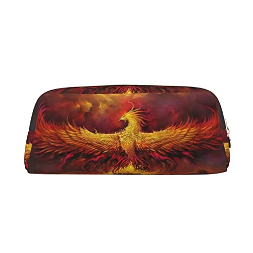 OCELIO Fantasy Phoenix Leder Reißverschluss Stereoskopische Stift Tasche Bunte Schreibwaren Tasche Make-up Tasche Aufbewahrungstasche von OCELIO