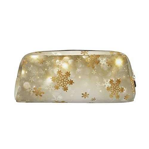 OCELIO Gold Seide Weihnachten Leder Reißverschluss Stereoskopische Stift Tasche Bunte Schreibwaren Tasche Make-up Tasche Aufbewahrungstasche von OCELIO