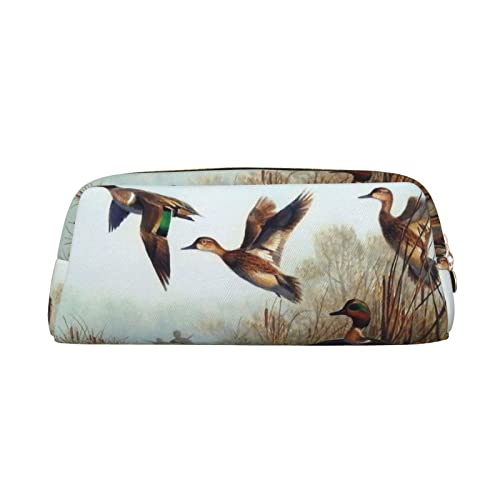 OCELIO Jagd Fliegen Wild Leder Reißverschluss Stereoskopische Stift Tasche Bunte Schreibwaren Tasche Make-up Tasche Aufbewahrungstasche von OCELIO