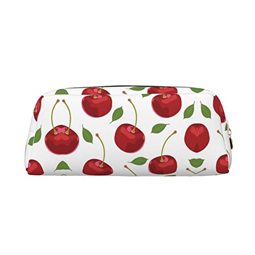 OCELIO Kirsche Obst Leder Reißverschluss Stereoskopische Stift Tasche Bunte Schreibwaren Tasche Make-up Tasche Aufbewahrungstasche von OCELIO