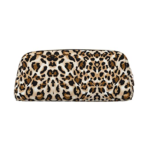 OCELIO Leopard Leder Reißverschluss Stereoskopische Stift Tasche Bunte Schreibwaren Tasche Make-up Tasche Aufbewahrungstasche von OCELIO