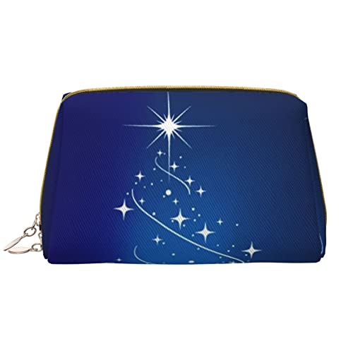 OCELIO Make-up-Tasche mit Weihnachtsbaum, große Kapazität, Reise-Kosmetiktasche, PU-Leder, Make-up-Organizer-Tasche für Frauen, Weiss/opulenter Garten, Einheitsgröße von OCELIO