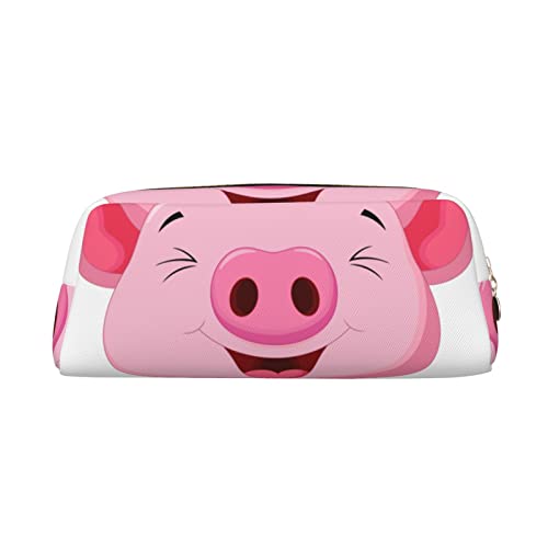 OCELIO Rosa Schwein Leder Reißverschluss Stereoskopische Stifttasche Bunte Schreibwaren Tasche Make-up Tasche Aufbewahrungstasche von OCELIO