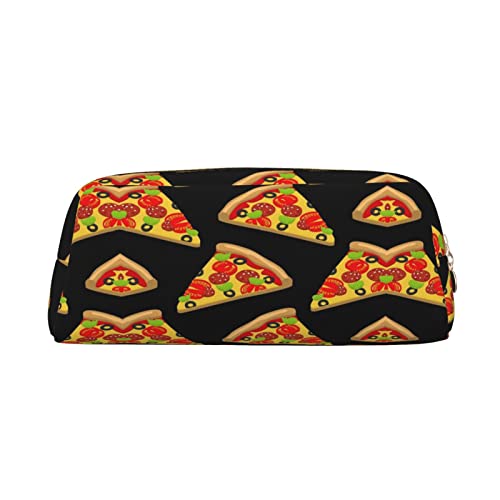 OCELIO Tasty Pizza Leder Reißverschluss Stereoskopische Stift Tasche Bunte Schreibwaren Tasche Make-up Tasche Aufbewahrungstasche von OCELIO