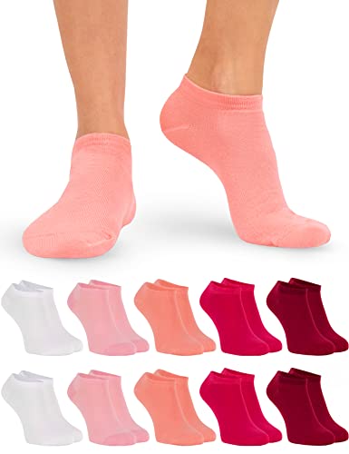 Sneaker Socken Damen & Herren Sneaker Socken - 10 Paar - Bequeme Sneakersocken in vielen Farben - ÖkoTex Standard 100 zertifizierte Socken Sneaker aus Baumwolle - Sneaker Socken Herren & Damen 39-42 von OCERA