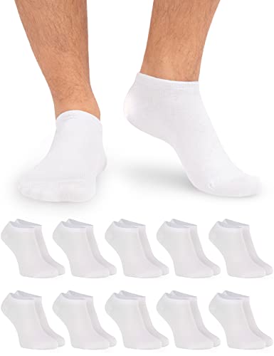 Sneaker Socken Damen & Herren Sneaker Socken - 10 Paar - Bequeme Sneakersocken in vielen Farben - ÖkoTex Standard 100 zertifizierte Socken Sneaker aus Baumwolle - Sneaker Socken Herren & Damen 47-50 von OCERA