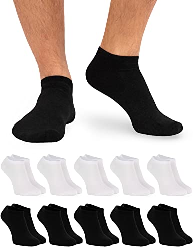 Sneaker Socken Damen & Herren Sneaker Socken - 10 Paar - Bequeme Sneakersocken in vielen Farben - ÖkoTex Standard 100 zertifizierte Socken Sneaker aus Baumwolle - Sneaker Socken Herren & Damen 35-38 von OCERA