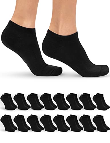 OCERA Sneaker Socken Damen - 16 Paar - Bequeme Sneakersocken in vielen Farben & Mustern - Komfortable Damen Socken Sneaker - Damen Socken hautfreundlich & weich - Baumwoll Sneaker Socken Damen 35-38 von OCERA